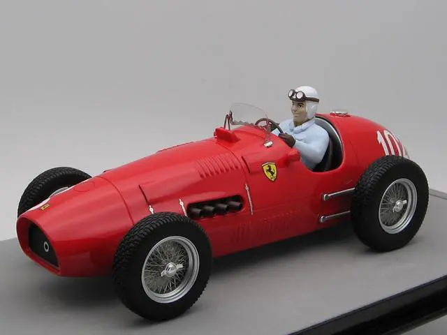 Main image of Ferrari 500 #102 Nino Farina 2nd Place "F2 Nurburgring GP" (1952) w/Driver Figure Ltd Ed to 55 pcs 1/18 Model Car by Tecnomodel