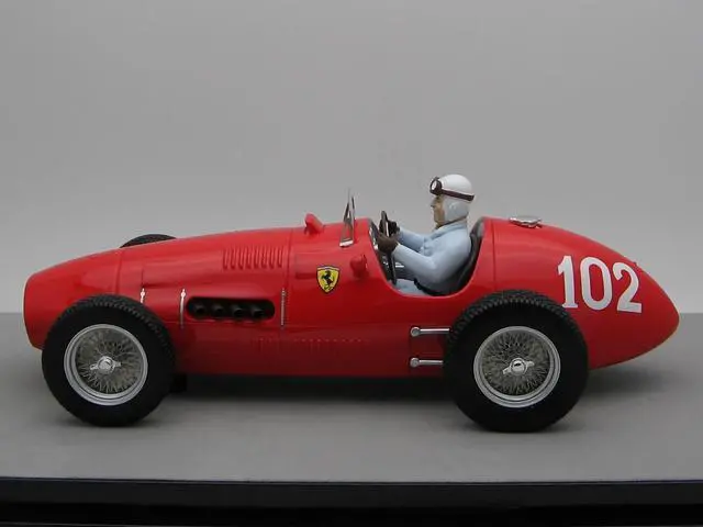 Alt view image 3 of 4 - Ferrari 500 #102 Nino Farina 2nd Place "F2 Nurburgring GP" (1952) w/Driver Figure Ltd Ed to 55 pcs 1/18 Model Car by Tecnomodel