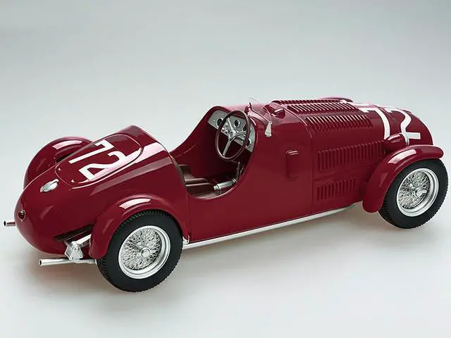 Alt view image 2 of 3 - Ferrari 125C #72 Tazio Nuvolari Winner "Circuito Forli" (1947) Ltd Ed to 90 pieces "Mythos Series" 1/18 Model Car by Tecnomodel