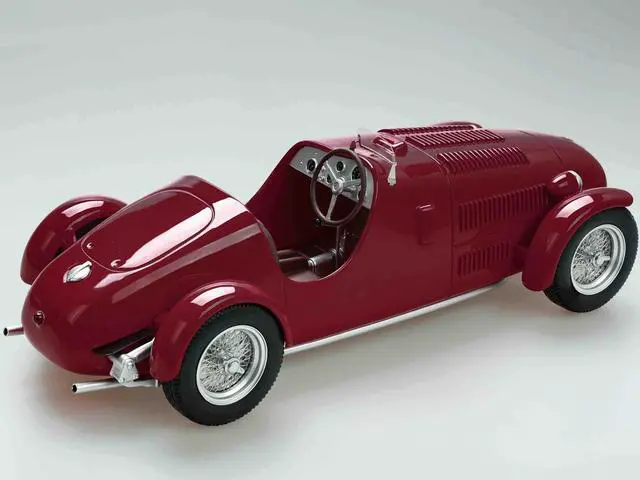 Alt view image 2 of 3 - Ferrari 125C Red "Press Version" (1947) Limited Edition to 80 pieces Worldwide "Mythos Series" 1/18 Model Car by Tecnomodel