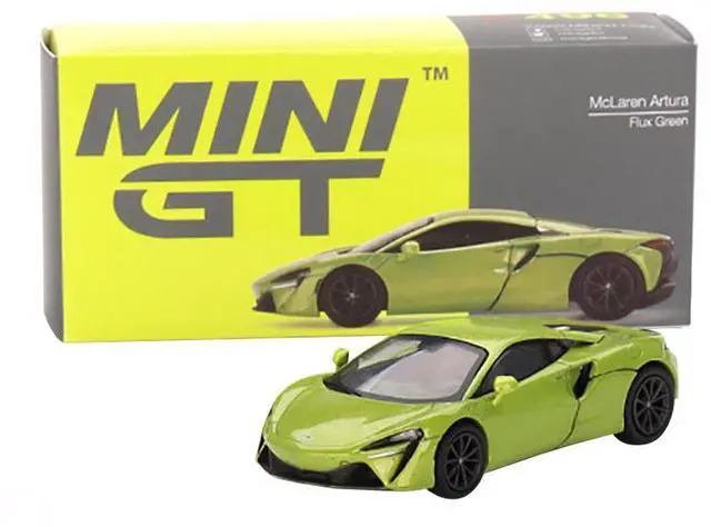 Alt view image 4 of 4 - McLaren Artura Flux Green Metallic Limited Edition to 2040 pieces Worldwide 1/64 Diecast Model Car by Mini GT