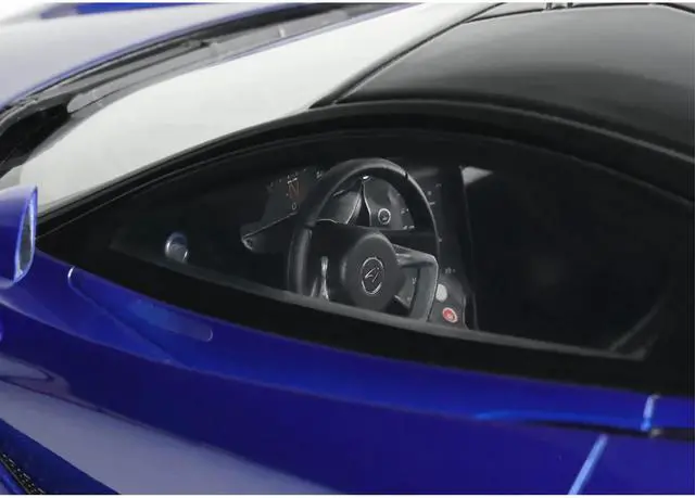 Alt view image 2 of 6 - 2023 McLaren 750S Coupe Blue Metallic with Black Top 1/18 Model Car by GT Spirit