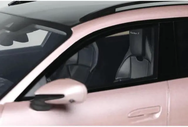 Alt view image 2 of 6 - 2022 Porsche Taycan Turbo S Cross Turismo Pink Metallic 1/18 Model Car by GT Spirit
