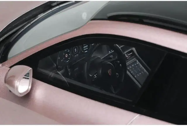 Alt view image 3 of 6 - 2022 Porsche Taycan Turbo S Cross Turismo Pink Metallic 1/18 Model Car by GT Spirit