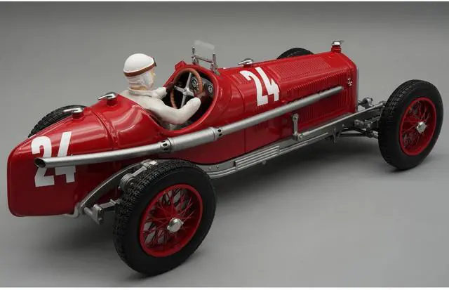 Alt view image 2 of 6 - Alfa Romeo P3 Tipo B #24 "Monza Grand Prix" (1932) "Mythos Series" w/ Driver Figure Limited Ed 1/18 Model Car by Tecnomodel