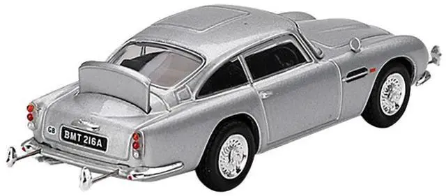 Alt view image 3 of 6 - Aston Martin DB5 RHD Birch Silver Metallic 007 James Bond "Goldfinger" (1964) Movie Limited Ed 1/64 Diecast Model Car by Mini GT