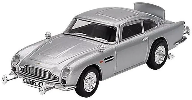 Alt view image 4 of 6 - Aston Martin DB5 RHD Birch Silver Metallic 007 James Bond "Goldfinger" (1964) Movie Limited Ed 1/64 Diecast Model Car by Mini GT