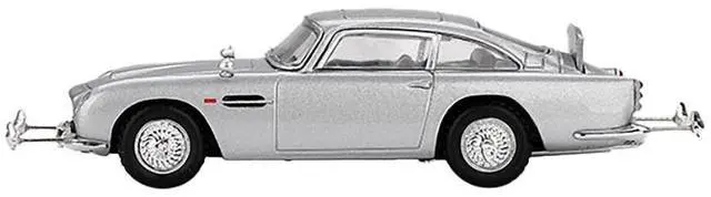 Alt view image 5 of 6 - Aston Martin DB5 RHD Birch Silver Metallic 007 James Bond "Goldfinger" (1964) Movie Limited Ed 1/64 Diecast Model Car by Mini GT