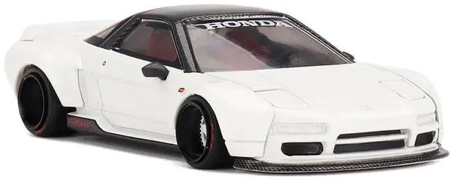 Alt view image 2 of 6 - Honda NSX "Kaido Works V2" White with Black Top (Designed by Jun Imai) "Kaido House" Special 1/64 Diecast Model Car by Mini GT
