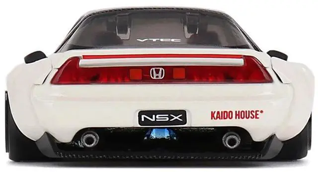 Alt view image 4 of 6 - Honda NSX "Kaido Works V2" White with Black Top (Designed by Jun Imai) "Kaido House" Special 1/64 Diecast Model Car by Mini GT