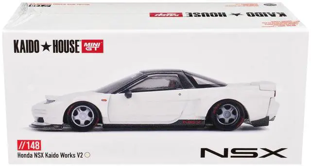 Alt view image 5 of 6 - Honda NSX "Kaido Works V2" White with Black Top (Designed by Jun Imai) "Kaido House" Special 1/64 Diecast Model Car by Mini GT