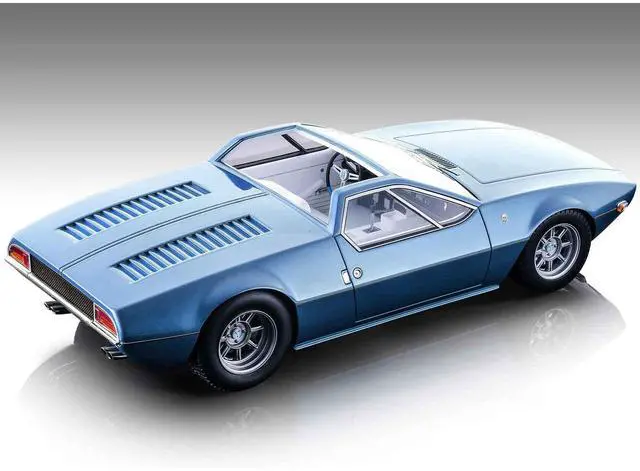 Alt view image 2 of 3 - 1966 De Tomaso Mangusta Spyder Blue Metallic Limited Edition to 40 pieces Worldwide 1/18 Model Car by Tecnomodel