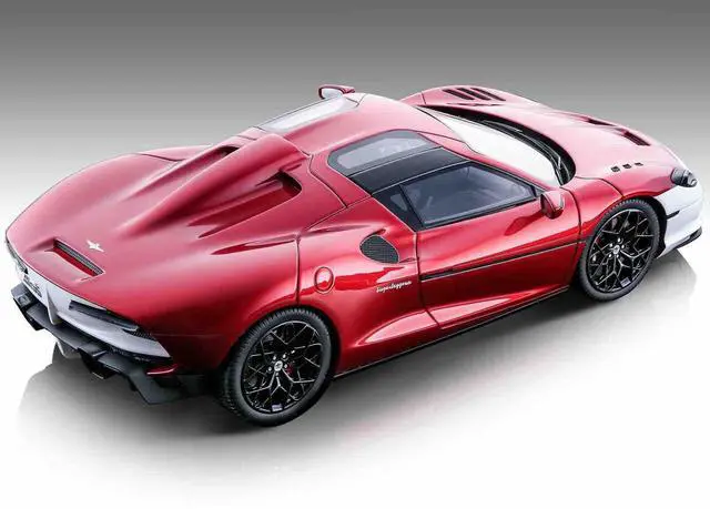 Alt view image 2 of 6 - 2021 Touring Superleggera Arese RH95 Red Metallic w/White Accents "Mythos Series" Ltd Ed to 80 pcs 1/18 Model Car by Tecnomodel