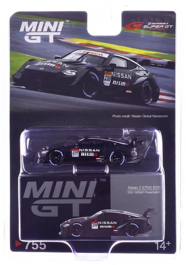 Alt view image 5 of 5 - Nissan Z GT500 #230 "NISMO Presentation" "Super GT Series" (2021) Limited Edition 1/64 Diecast Model Car by Mini GT