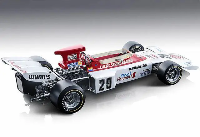 Alt view image 2 of 3 - Lotus 72 #29 Dave Charlton "Lucky Strike Racing" Formula One F1 British GP (1972) Ltd Ed to 105 pcs 1/18 Model Car by Tecnomodel