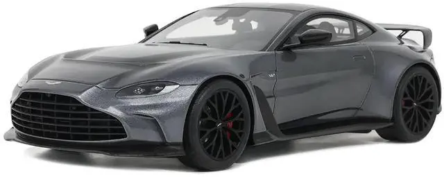 Main image of 2023 Aston Martin V12 Vantage Gray Metallic 1/18 Model Car by GT Spirit