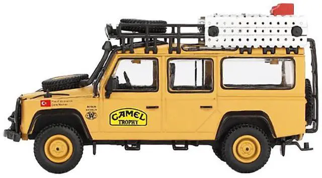 Alt view image 2 of 6 - Land Rover Defender 110 Team Turkey "Camel Trophy Amazon" (1989) Limited Edition 1/64 Diecast Model Car by Mini GT