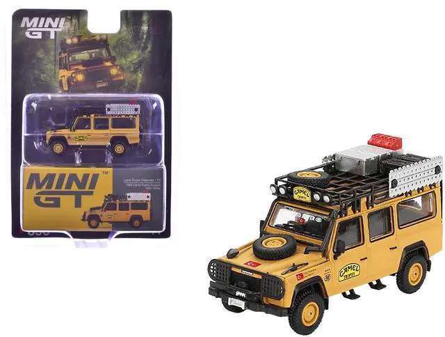 Alt view image 6 of 6 - Land Rover Defender 110 Team Turkey "Camel Trophy Amazon" (1989) Limited Edition 1/64 Diecast Model Car by Mini GT