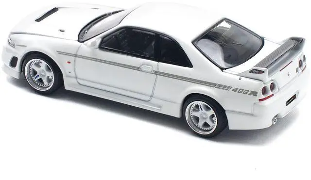 Alt view image 4 of 6 - GTR Nismo 400R RHD (Right Hand Drive) White 1/64 Diecast Model Car by Pop Race