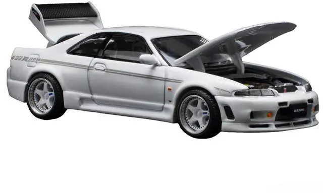 Alt view image 3 of 6 - GTR Nismo 400R RHD (Right Hand Drive) White 1/64 Diecast Model Car by Pop Race