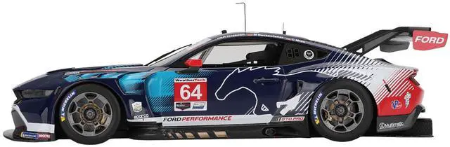 Alt view image 3 of 6 - Ford Mustang GT3 #64 "Ford Multimatic Motorsports" "24 Hours of Daytona" (2024) 1/18 Model Car by Top Speed