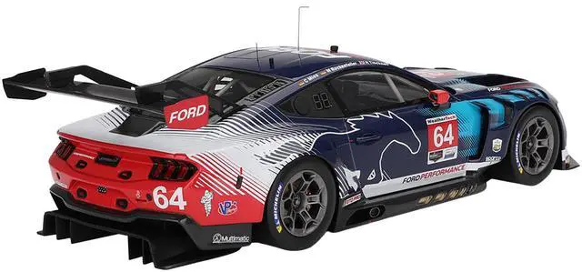 Alt view image 4 of 6 - Ford Mustang GT3 #64 "Ford Multimatic Motorsports" "24 Hours of Daytona" (2024) 1/18 Model Car by Top Speed
