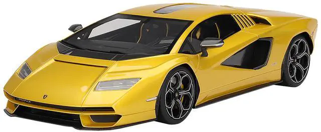 Main image of Lamborghini Countach LPI 800-4 New Giallo Orion Gold Metallic 1/18 Model Car by Top Speed