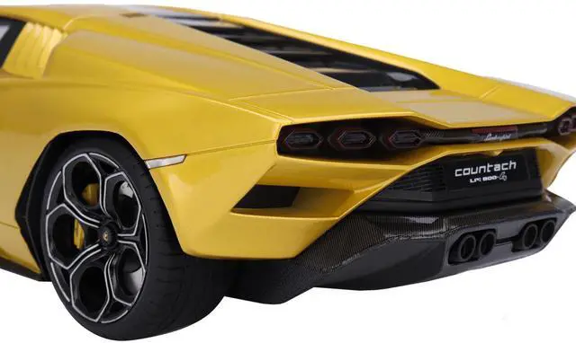 Alt view image 5 of 6 - Lamborghini Countach LPI 800-4 New Giallo Orion Gold Metallic 1/18 Model Car by Top Speed