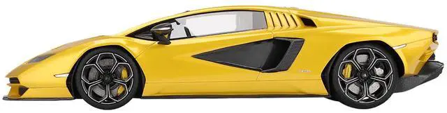 Alt view image 3 of 6 - Lamborghini Countach LPI 800-4 New Giallo Orion Gold Metallic 1/18 Model Car by Top Speed