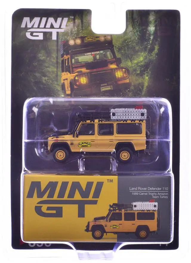 Alt view image 5 of 6 - Land Rover Defender 110 Team Turkey "Camel Trophy Amazon" (1989) Limited Edition 1/64 Diecast Model Car by Mini GT
