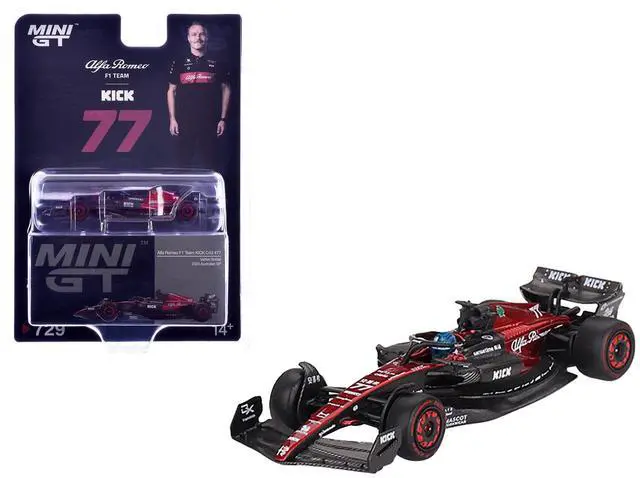Main image of Alfa Romeo C43 #77 "Alfa Romeo F1 Team Kick" F1 "Australian GP" (2023) Limited Edition 1/64 Diecast Model Car by Mini GT