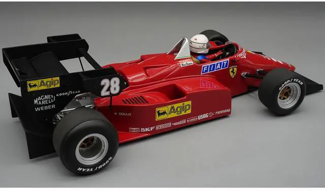 Alt view image 2 of 6 - Ferrari 126 C4-M2 #28 F1 "European GP" (1984) with Driver "Mythos Series" Limited Edition to 80 pcs 1/18 Model Car by Tecnomodel