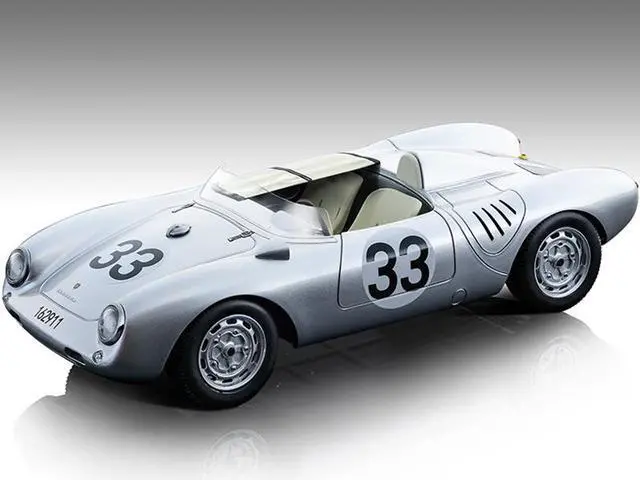 Main image of Porsche 550 A #33 H. Herrmann - R. von Frankenberg 24H Le Mans (1957) "Mythos Series" Ltd Ed 95 pcs 1/18 Model Car by Tecnomodel