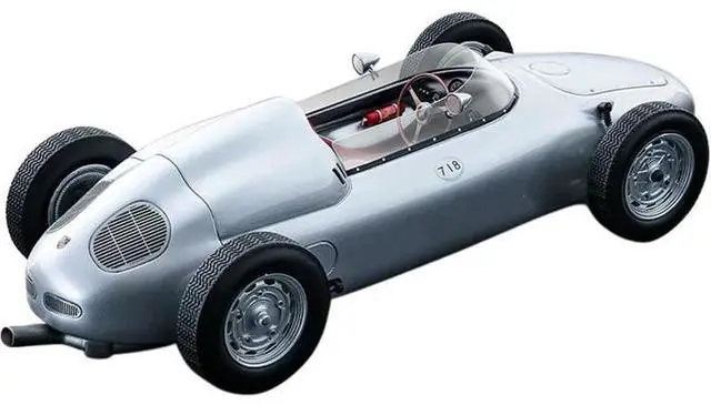 Alt view image 2 of 3 - 1960 Porsche 718 F2 Press Version Silver "Mythos Series" Limited Edition to 85 pieces Worldwide 1/18 Model Car by Tecnomodel