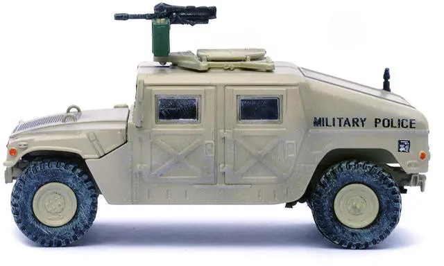 Alt view image 3 of 6 - M988 Modern 4×4 Utility Vehicle w/Grenade Launcher Desert Sand "Gulf War" (1990) 1/64 Diecast Model by Panzerkampf