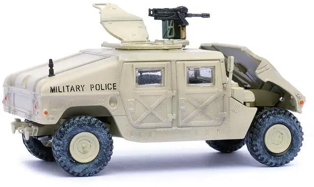 Alt view image 2 of 6 - M988 Modern 4×4 Utility Vehicle w/Grenade Launcher Desert Sand "Gulf War" (1990) 1/64 Diecast Model by Panzerkampf