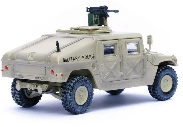 Alt view image 4 of 6 - M988 Modern 4×4 Utility Vehicle w/Grenade Launcher Desert Sand "Gulf War" (1990) 1/64 Diecast Model by Panzerkampf
