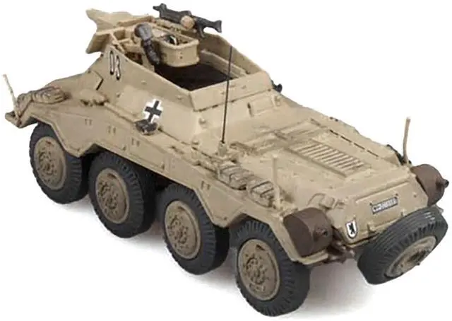 Alt view image 3 of 6 - Sd.Kfz. 234/3 Armored Vehicle "#03, 3rd Panzer Division, Hungary" (1945) German Army 1/72 Die Cast Model by Panzerstahl