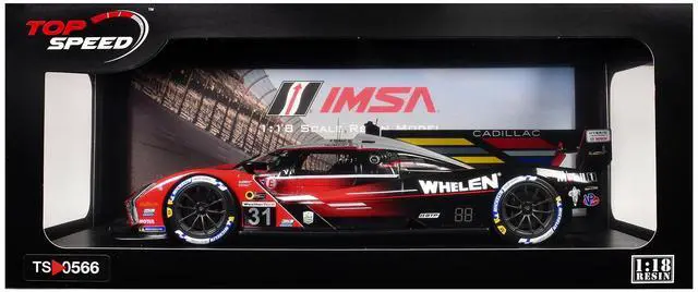 Alt view image 6 of 6 - Cadillac V-Series.R #31 "Whelen Cadillac Racing" 2nd Place IMSA "24 Hours of Daytona" (2024) 1/18 Model Car by Top Speed