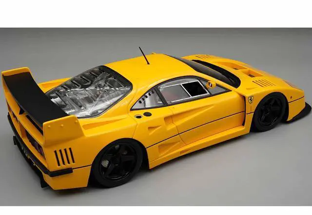 Alt view image 2 of 6 - Ferrari F40 LM Modena Yellow with Black 5 Spoke Rims "Press Version" (1996) Limited Ed to 45 pcs 1/18 Model Car by Tecnomodel