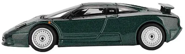 Alt view image 2 of 6 - Bugatti EB110 GT Verde Scuro Dark Green Metallic Limited Edition 1/64 Diecast Model Car by Mini GT