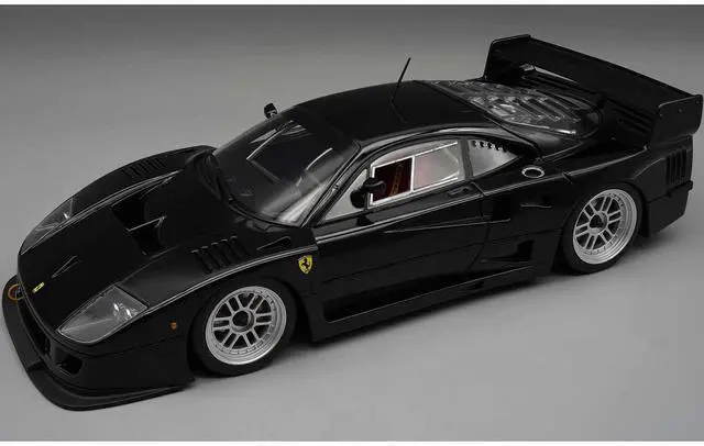 Main image of Ferrari F40 LM Black with Silver Enkei Rims "Press Version" (1996) Limited Edition to 40 pieces 1/18 Model Car by Tecnomodel