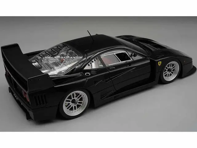 Alt view image 2 of 3 - Ferrari F40 LM Black with Silver Enkei Rims "Press Version" (1996) Limited Edition to 40 pieces 1/18 Model Car by Tecnomodel