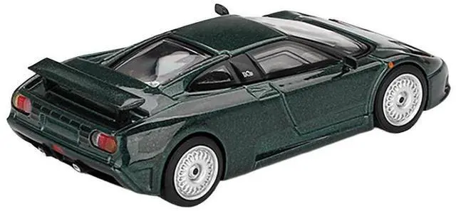 Alt view image 3 of 6 - Bugatti EB110 GT Verde Scuro Dark Green Metallic Limited Edition 1/64 Diecast Model Car by Mini GT