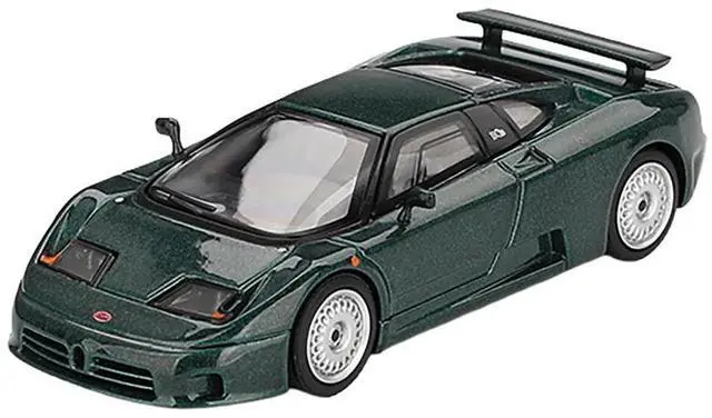 Alt view image 5 of 6 - Bugatti EB110 GT Verde Scuro Dark Green Metallic Limited Edition 1/64 Diecast Model Car by Mini GT