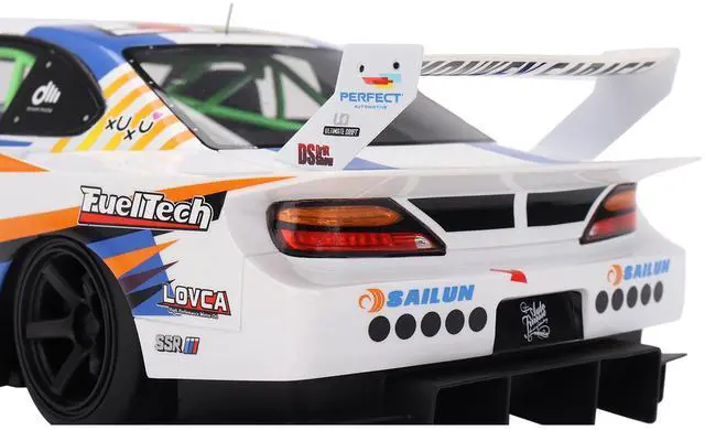 Alt view image 4 of 6 - Nissan LB-Super Silhouette S15 SILVIA #555 Yukio Fausto "Formula Drift Japan" (2023) 1/18 Model Car by Top Speed