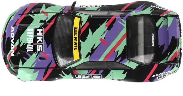 Alt view image 5 of 6 - Nissan Skyline GT-R (R33) "HKS V1" RHD Black with Graphics "Kaido House" Special 1/64 Diecast Model Car by Mini GT