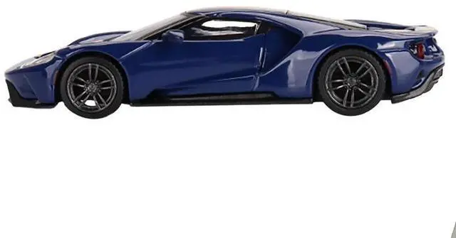 Alt view image 2 of 4 - Ford GT Sunoco Blue with Yellow Stripes Limited Edition to 3600 pieces Worldwide 1/64 Die Cast Model Car by Mini GT