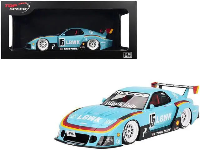 Main image of Mazda RX-7 LB-Super Silhouette RHD (Right Hand Drive) #15 James Pearman "Liberty Walk Europe" 1/18 Model Car by Top Speed