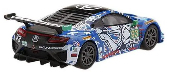 Alt view image 3 of 3 - Acura NSX GT3 #93 "Statue of Liberty" 2017 IMSA Watkins Glen Ltd Ed 3,600 pcs 1/64 Diecast Car by Mini GT